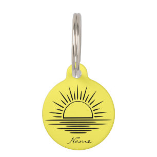Médaillon Pour Animaux Réflexion du lever/coucher du soleil Thunder_Cove