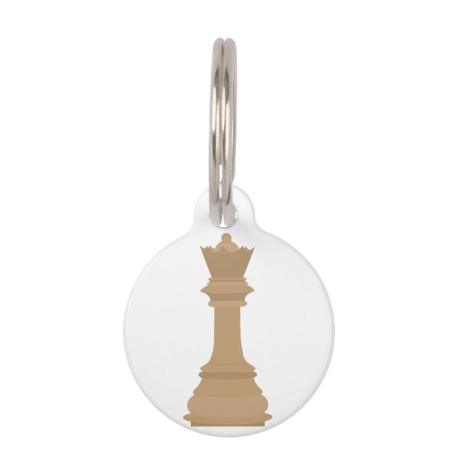 Médaillon Pour Animaux Reine des échecs (Devant)