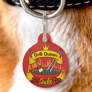 Médaillon Pour Animaux Reine du grill