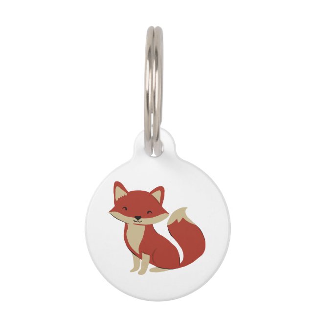 Médaillon Pour Animaux Renard (Devant)