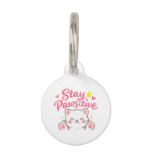 Restez Pawsitive – Citation Motivante de Chat Mign