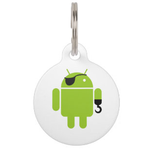 Médaillon Pour Animaux Robot Android puissant pirate