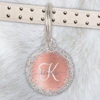 Rose Gold brossé Parties scintillant métallique No