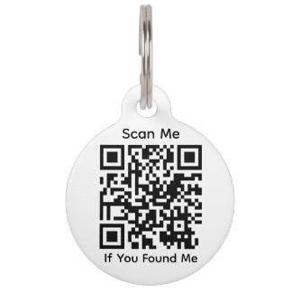 Médaillon Pour Animaux Round PetID Tag for OzWellPet App Owners