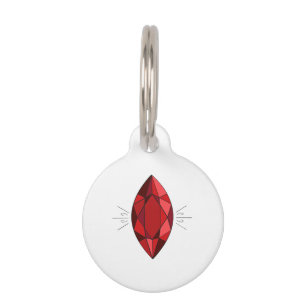Médaillon Pour Animaux Ruby
