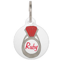 Ruby Red Gemstone Gem Ring Bijou Bling Mode