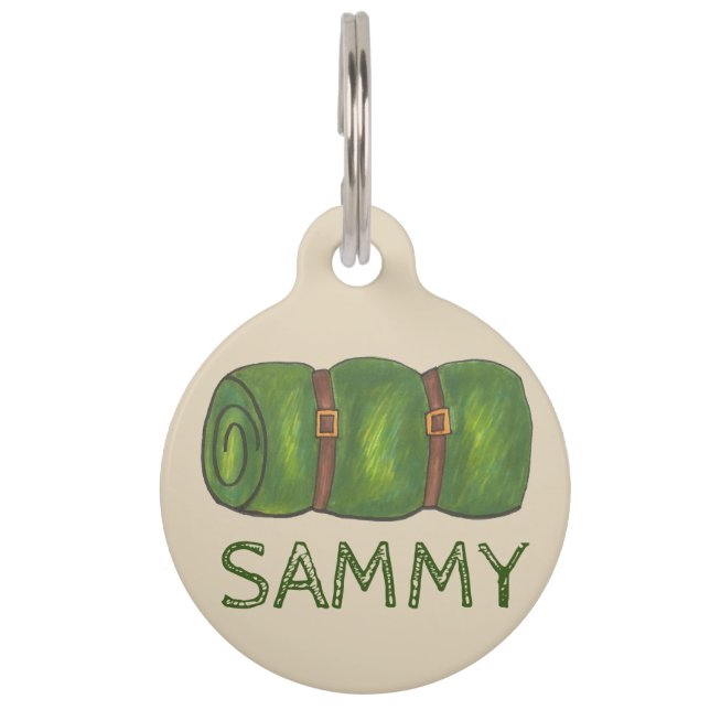 Médaillon Pour Animaux Sac à dormant vert Bagroll Camping Camp Randonnée (Devant)
