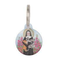 Sainte Gertrude patronne des chats rond ID pour ch