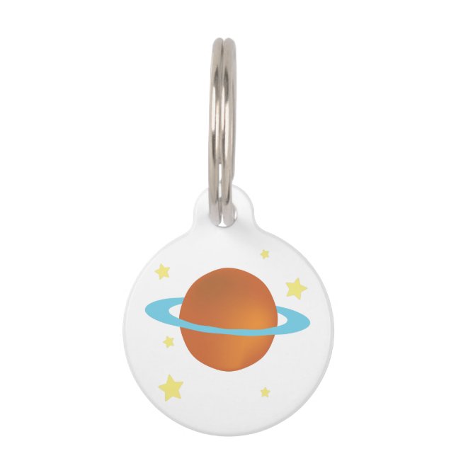 Médaillon Pour Animaux  Saturne (Devant)