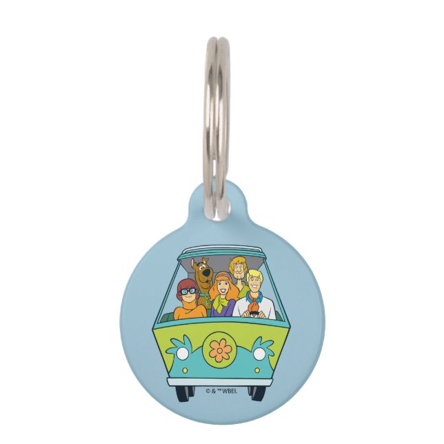 Médaillon Pour Animaux Scooby-Doo & Gang Mystery Machine (Devant)
