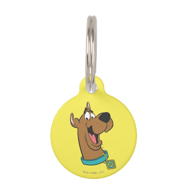 Médaillon Pour Animaux Scooby-Doo Joyeux Visage (Devant)