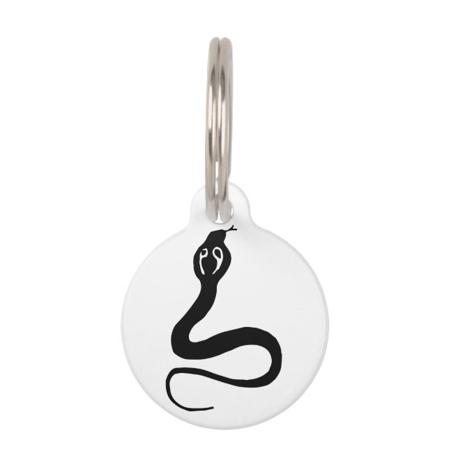 Médaillon Pour Animaux Serpent de Cobra (Devant)