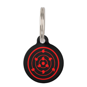 Médaillon Pour Animaux Sharingan Eyes Black Schlüsselanhänger