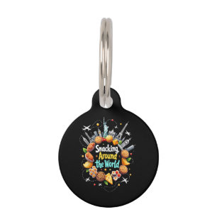 Médaillon Pour Animaux Snacking Autour Du Monde Fast Food Travel Travele
