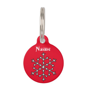 Médaillon Pour Animaux Snowflakes Thunder_Cove