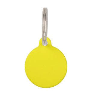 Médaillon Pour Animaux Solide brillant jaune