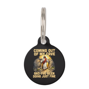 Médaillon Pour Animaux Sortir de ma grotte La Résurrection de Jésus 
