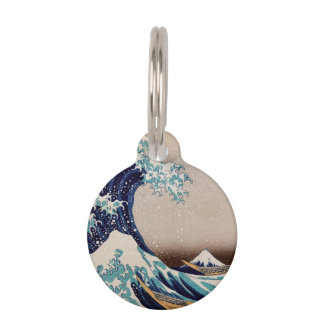 Médaillon Pour Animaux Sous la grande vague outre de Kanagawa
