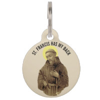 St Francis d'Assisi a mon dos
