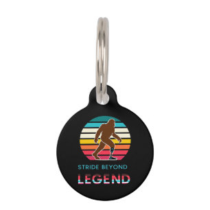 Médaillon Pour Animaux Stride Beyond Legend Sasquatch Amputé Vintage