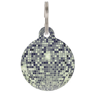 Médaillon Pour Animaux Style scintillant : Boule disco