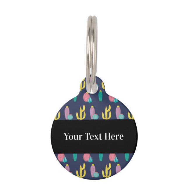 Médaillon Pour Animaux Succulent du sud-ouest de cactus (Devant)