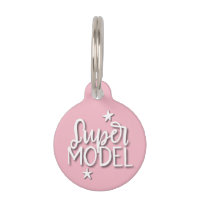 Super modèle rose typographie chien