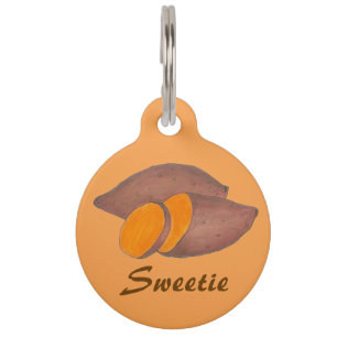 Médaillon Pour Animaux Sweetie Orange Sweet Pommes de terre Pommes de ter