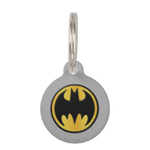 Médaillon Pour Animaux Symbole Batman   Logo rond classique