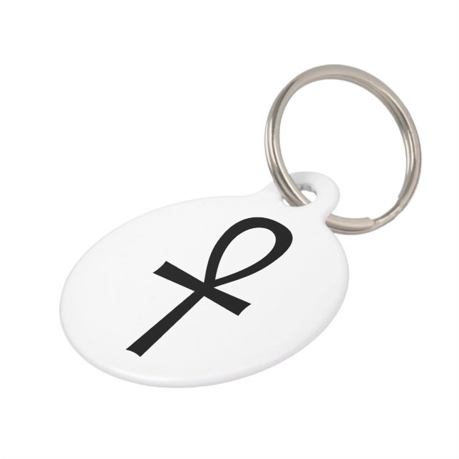 Médaillon Pour Animaux Symbole de vie égyptien d'Ankh (Côté )