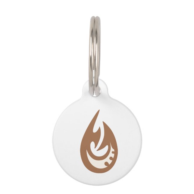 Médaillon Pour Animaux Symbole maori (Devant)