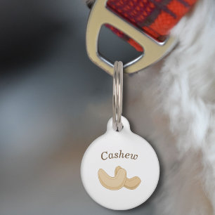 Médaillon Pour Animaux Tag de animal de compagnie Cashew