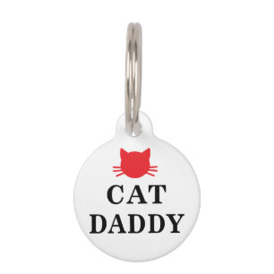 Médaillon Pour Animaux Tag de chat papa animal de compagnie