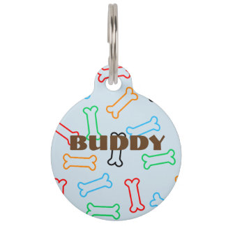 Médaillon Pour Animaux Tag de chien coloré Biscuit os animal animal anima