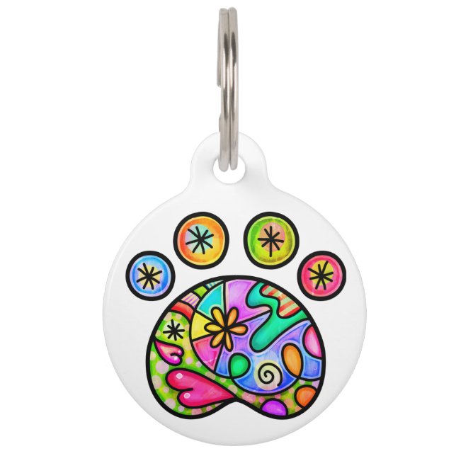 Médaillon Pour Animaux Tag de chien - Soutenez le sauvetage animal avec s (Devant)