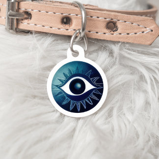 Médaillon Pour Animaux Tag Evil Eye Dog - Charme de protection pour anima