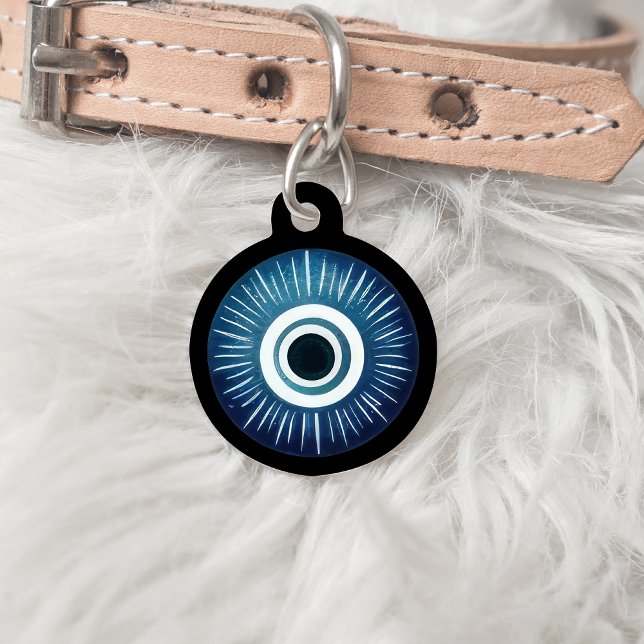 Médaillon Pour Animaux Tag Evil Eye Dog - Numéro d'identification personn (Créateur téléchargé)