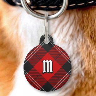 Médaillon Pour Animaux Tartan rouge Clan Ramsay