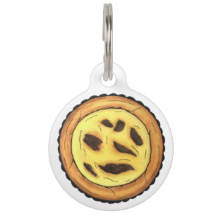 Médaillon Pour Animaux Tarte à l'oeuf de garde portugaise Pastel Pastéis