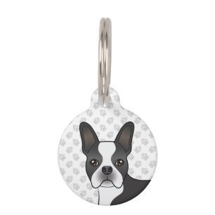 Médaillon Pour Animaux Tête et pattes de chien de dessin animé Terrier Bo