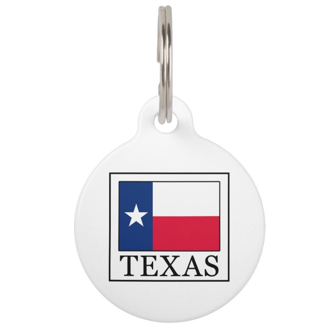 Médaillon Pour Animaux Texas (Devant)