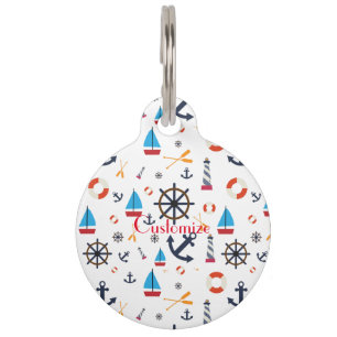 Médaillon Pour Animaux Thème nautique Thunder_Cove