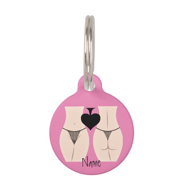 Médaillon Pour Animaux Thong Panty Spade Thunder_Cove (Devant)
