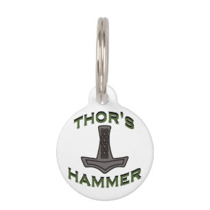 Médaillon Pour Animaux Thor's Hammer