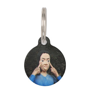 Médaillon Pour Animaux Tirer Les Visages Derrière Le Dos