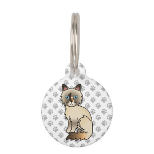 Médaillon Pour Animaux Tortoiseshell Birman / Ragdoll Cat & Pet's Info