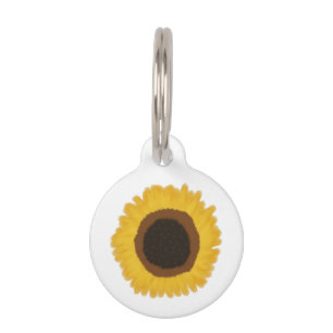 Médaillon Pour Animaux Tournesol