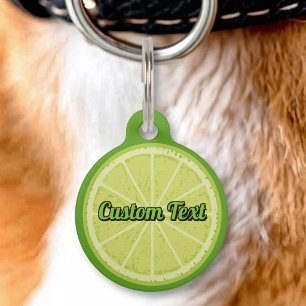Médaillon Pour Animaux Tranche de citron vert