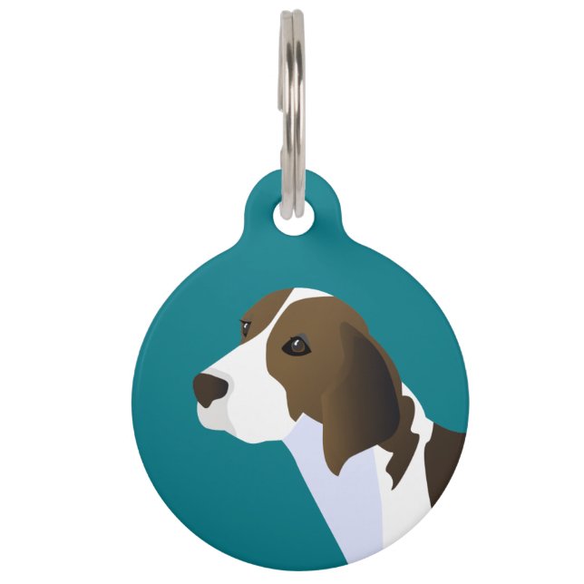 Médaillon Pour Animaux Treeing Walker Coonhound Basic Breed Personnalisab (Devant)