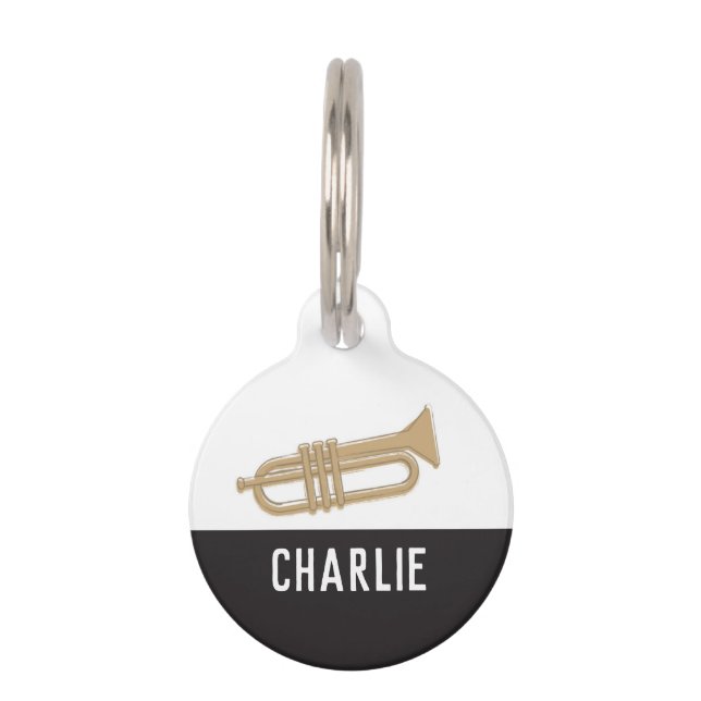 MÉDAILLON POUR ANIMAUX TRUMPET (Devant)